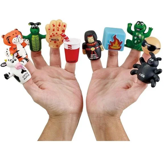 Passover Ten Plagues Finger Puppets - Picture 2 of 4
